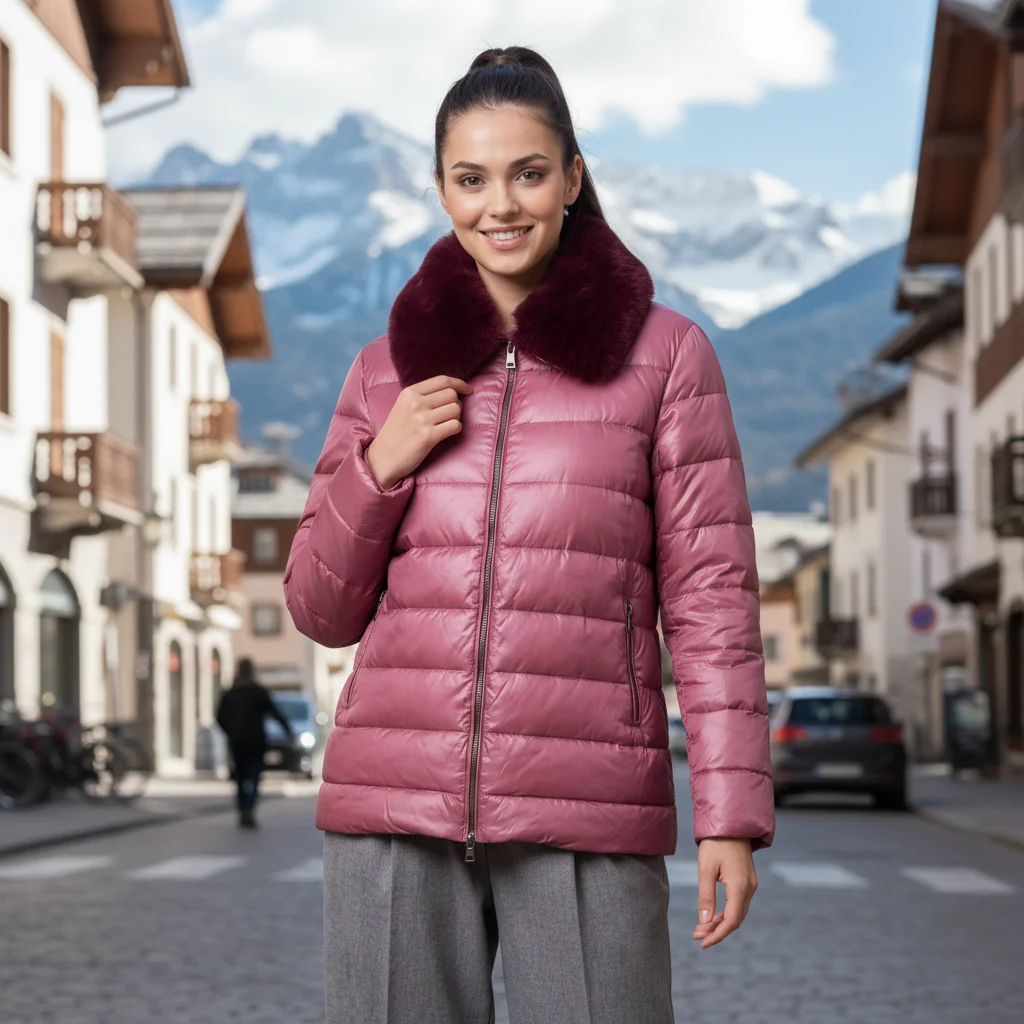 Look Federica Costa in una via di montagna italiana